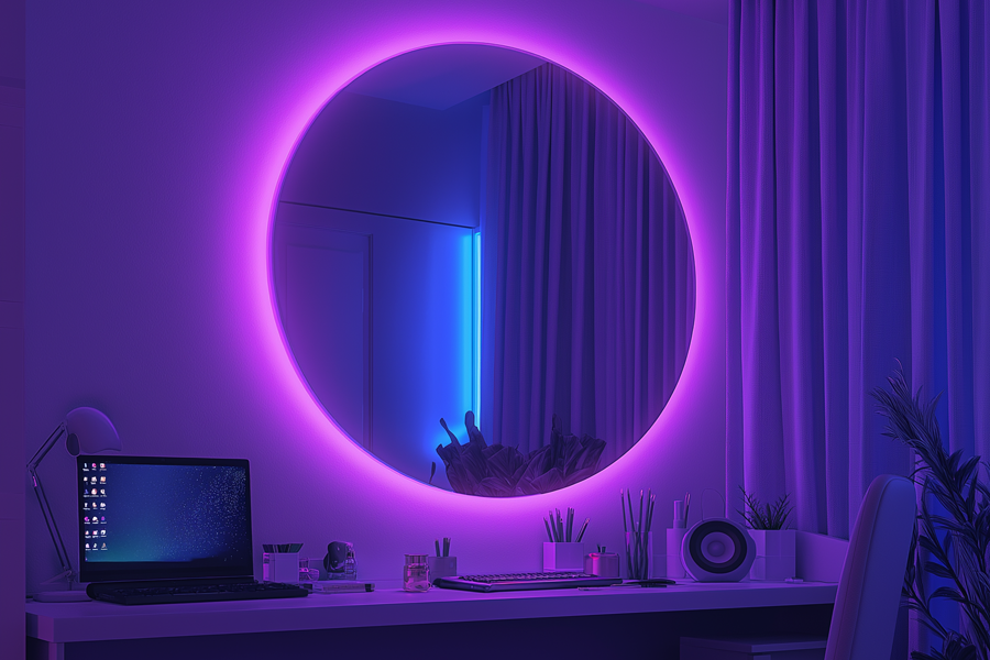 LED bathroom mirror